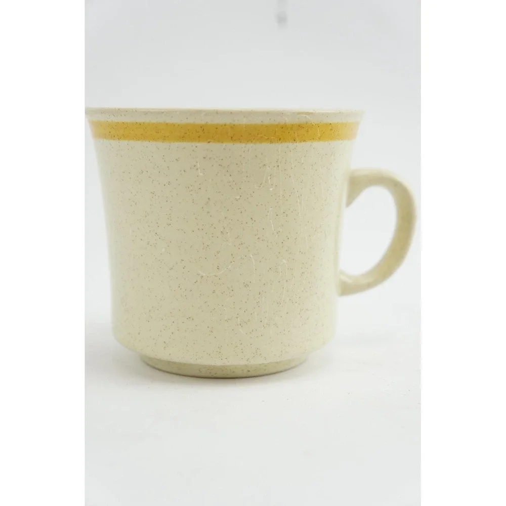 Hearthside Garden Festival Cup Saucer Set 6pc Cream Yellow Stoneware Japan‎ Good